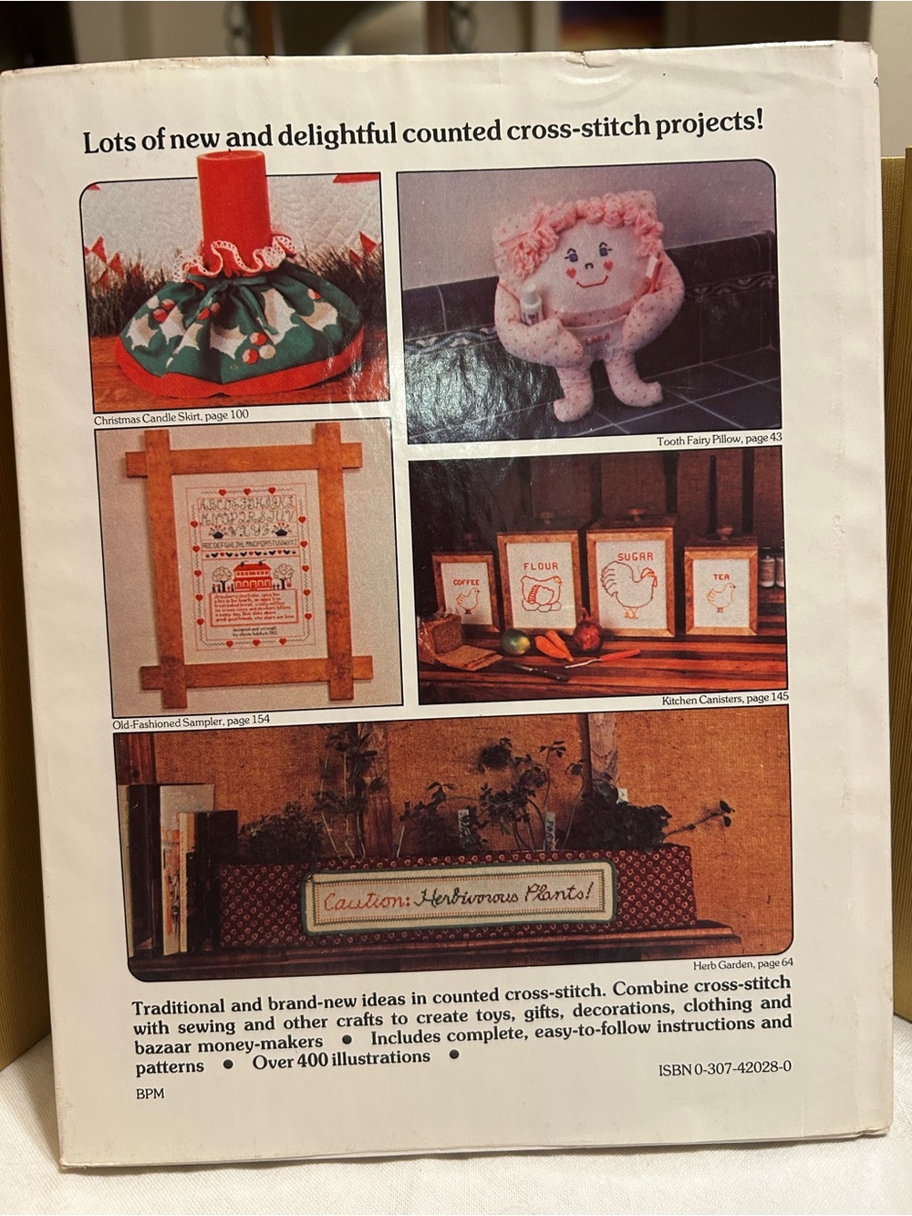 The Great Counted Cross-Stitch Book Patterns 1983 Hardcover Ed & Stevie Baldwin - Picture 2 of 12
